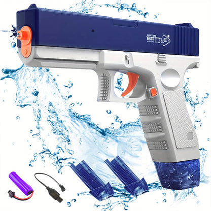 M416 Electric Water Gun - Battery Powered with External Water Bottle Attachment - Perfect for Kids & Adults Outdoor Fun