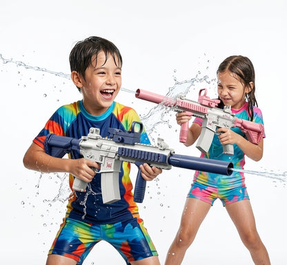 M416 Electric Water Gun - Battery Powered with External Water Bottle Attachment - Perfect for Kids & Adults Outdoor Fun