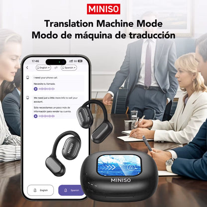 X30 Wireless Headphones Bluetooth Translation Earbuds Chat Headset Office Travel,Real-Time Translate Equalizer APP