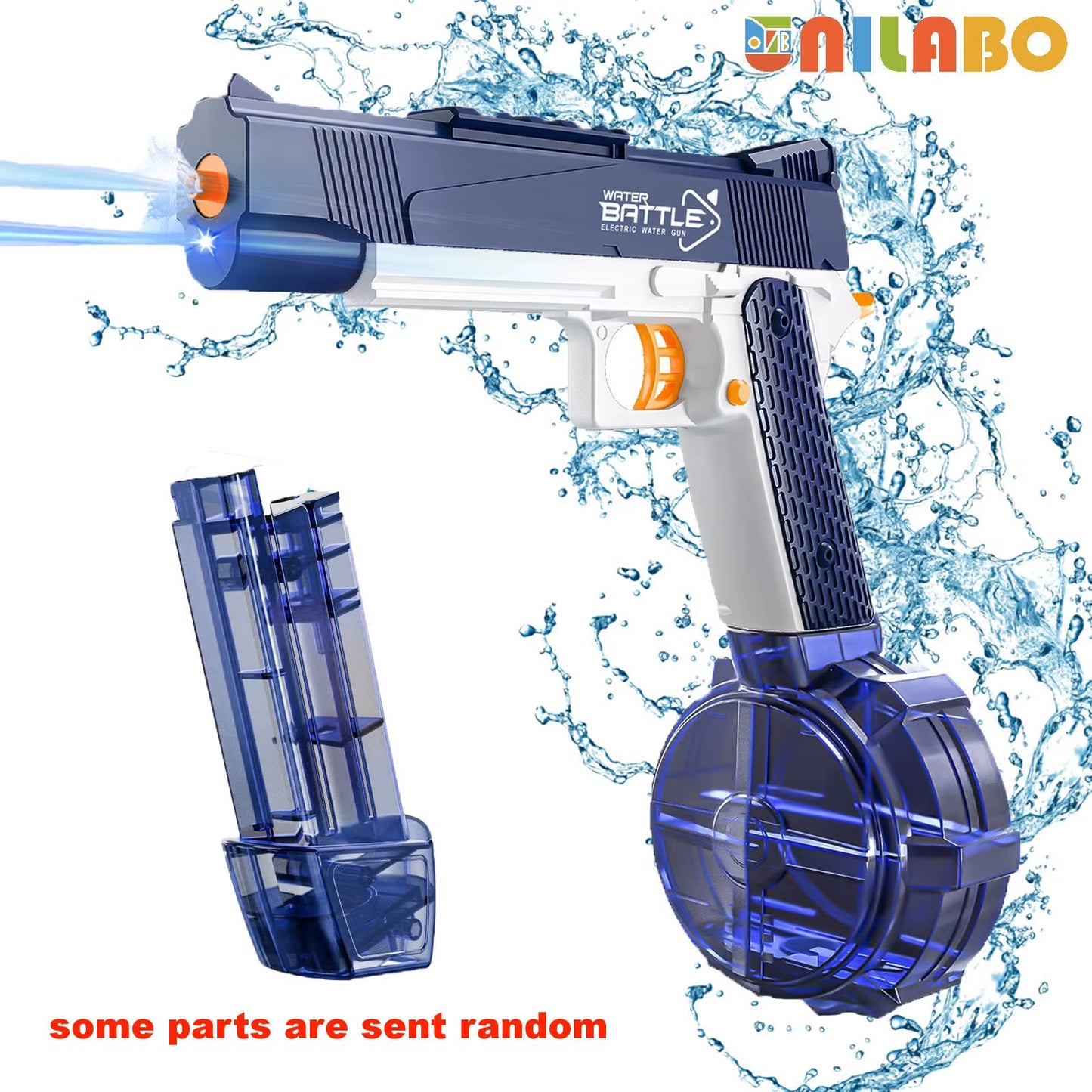M416 Electric Water Gun - Battery Powered with External Water Bottle Attachment - Perfect for Kids & Adults Outdoor Fun