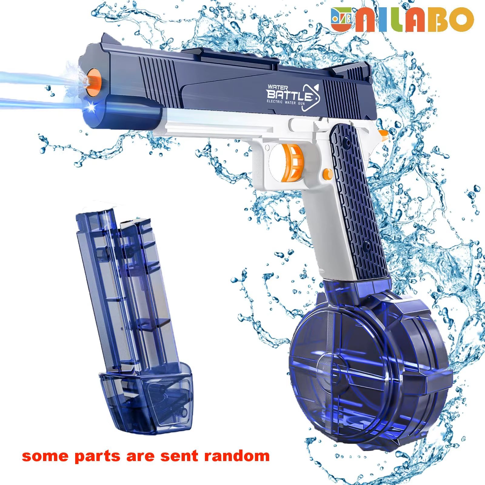 M416 Electric Water Gun - Battery Powered with External Water Bottle Attachment - Perfect for Kids & Adults Outdoor Fun