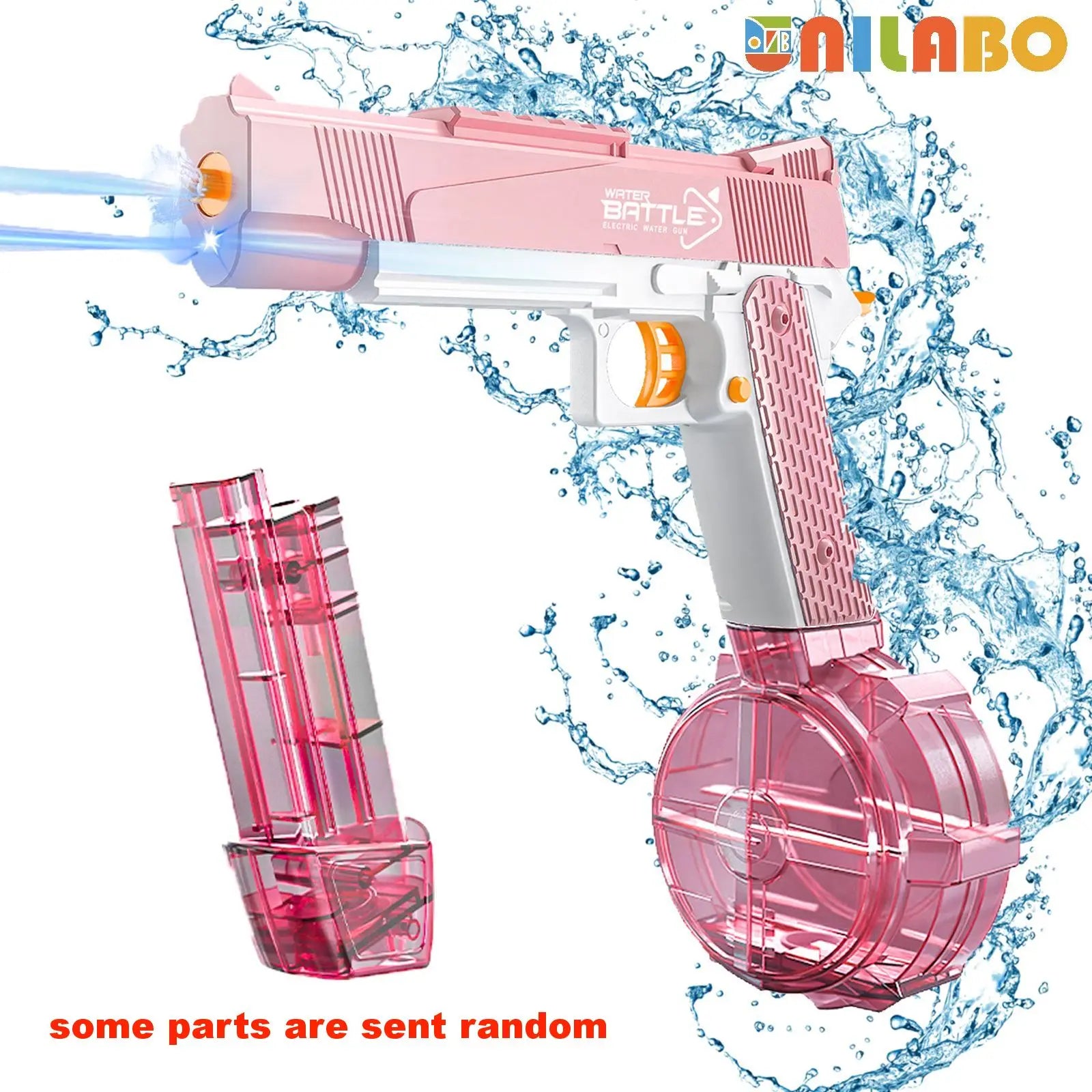 M416 Electric Water Gun - Battery Powered with External Water Bottle Attachment - Perfect for Kids & Adults Outdoor Fun