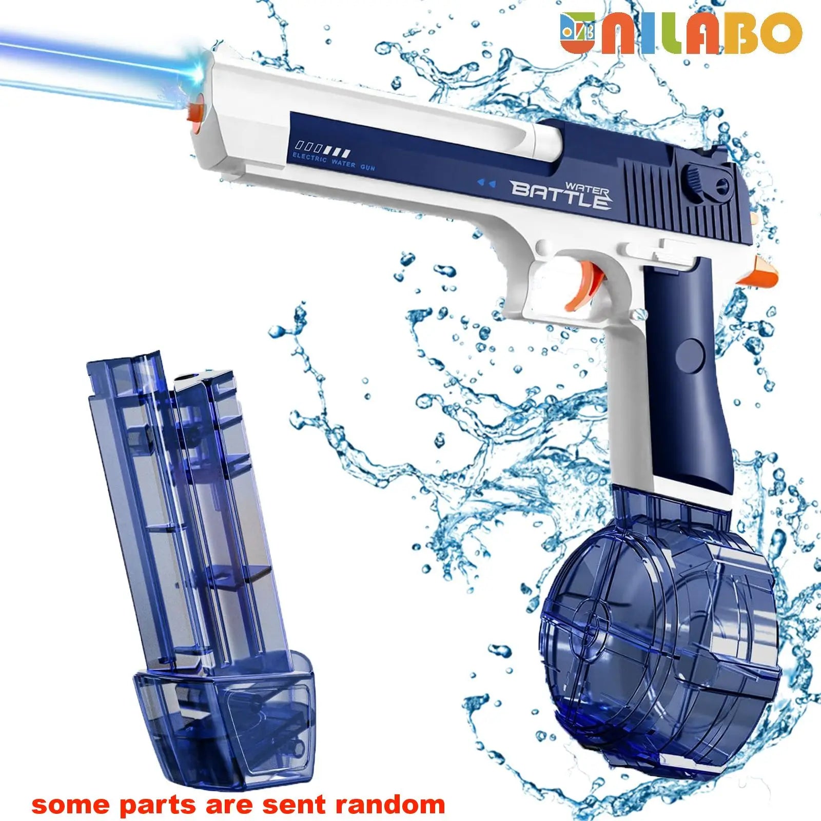 M416 Electric Water Gun - Battery Powered with External Water Bottle Attachment - Perfect for Kids & Adults Outdoor Fun