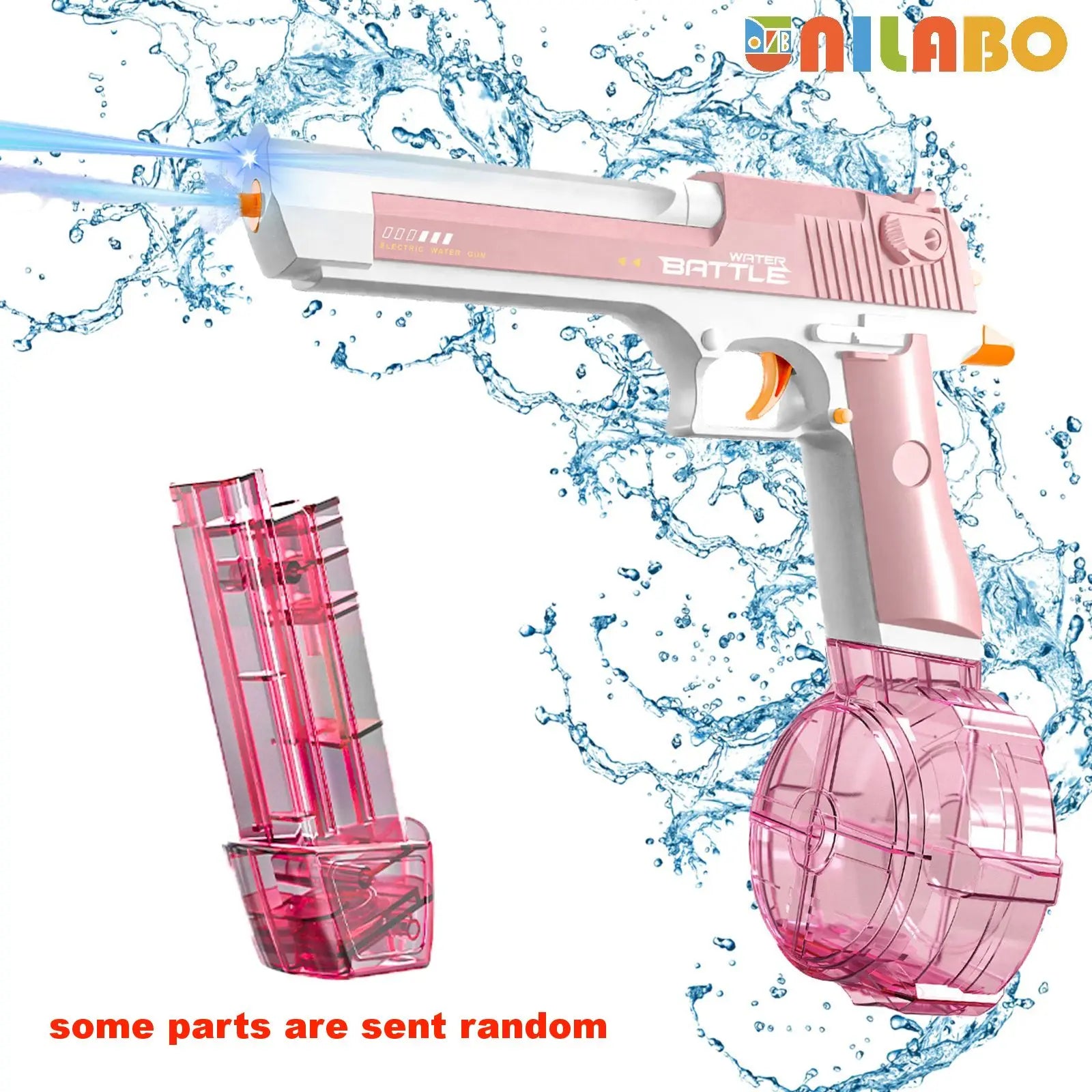 M416 Electric Water Gun - Battery Powered with External Water Bottle Attachment - Perfect for Kids & Adults Outdoor Fun